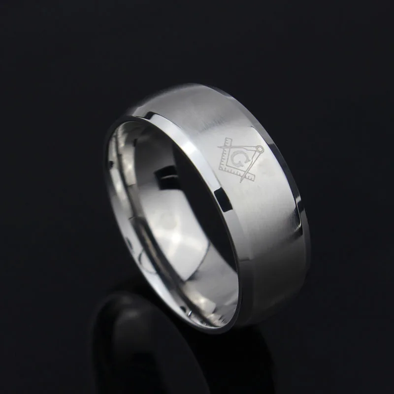 Кольцо из нержавеющей стали с массонской гравировкой|jewelry toe ring|ring jewelry storering watch |