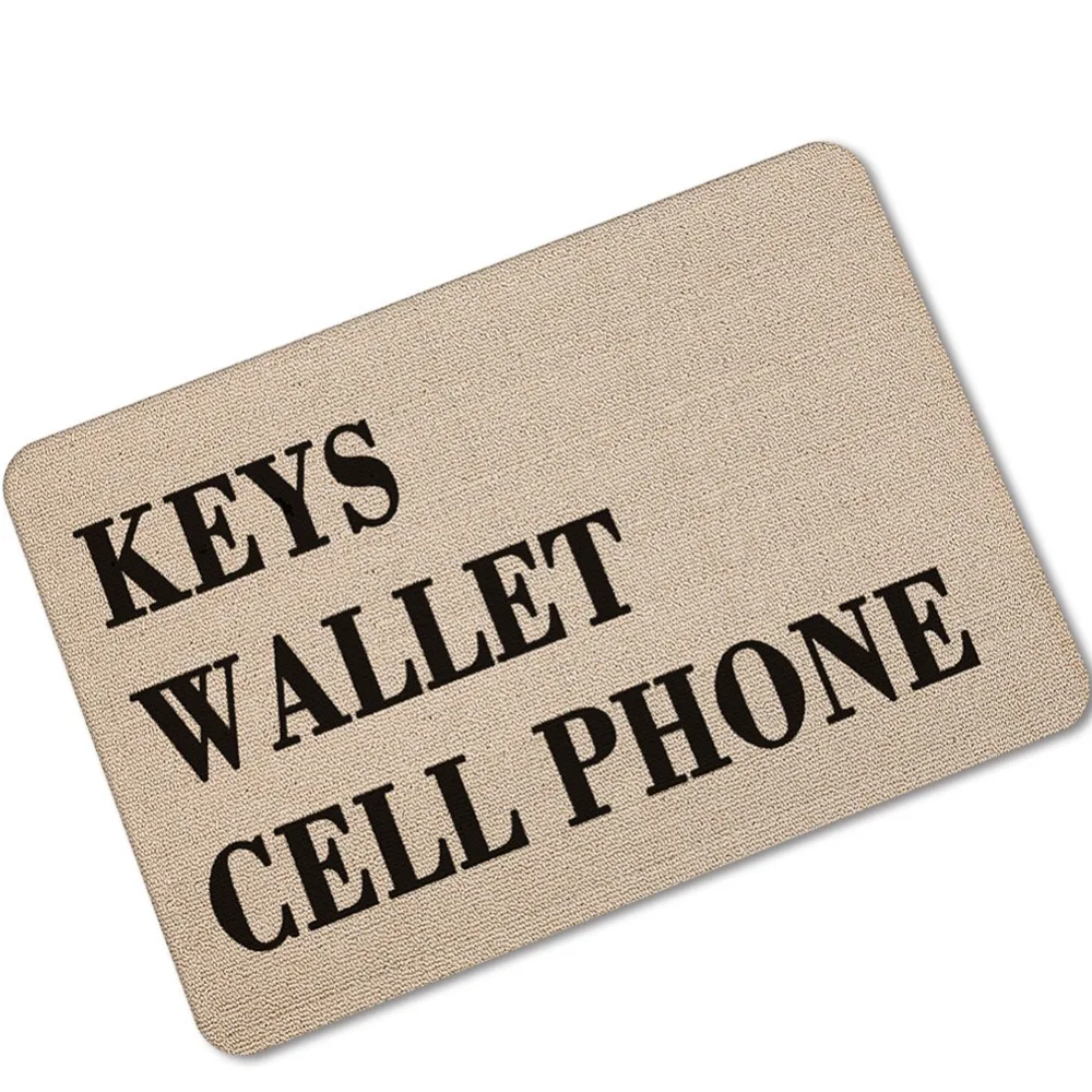 Come Back With A Warrant Print Entrance Doormat Kitchen Door Mats