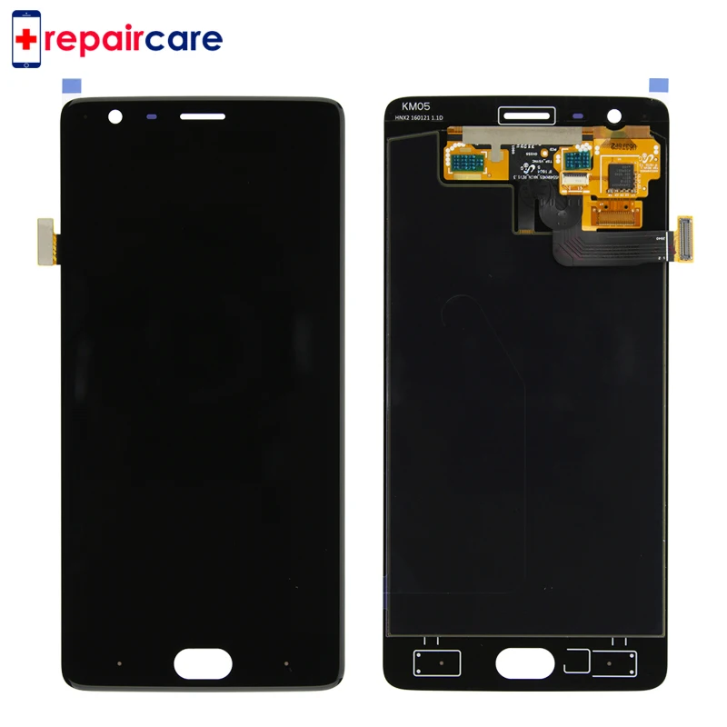 

10PCS Free DHL Amoled For Oneplus 3T A3010 LCD screen Display+Touch panel Digitizer with frame Black/White