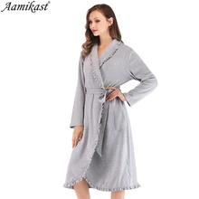 Осенне-зимняя женская ночная рубашка с v-образным вырезом для беременных и кормящих женщин, ночная рубашка в стиле пэчворк, ночная рубашка, платье для сна размера плюс, женская ночная рубашка