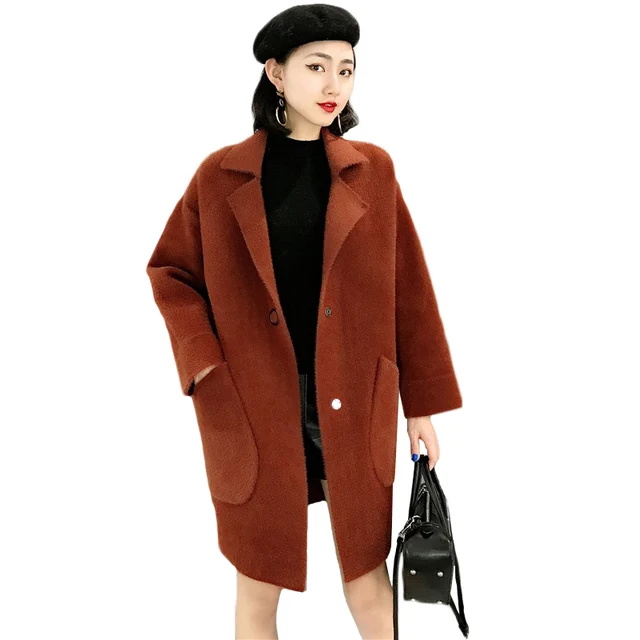 Special Offers Imitation velvet Coat 2018 New Women's knitted Sweater Long section Big size Thick Loose Cardigan Knit Female Tops Coats ky345 Special Offers Imitation velvet Coat 2018 New Women's knitted Sweater Long section Big size Thick Loose Cardigan Knit Female Tops Coats ky345