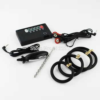 Stainless Steel Penis Urethral Sounding Plug Electric/Electro Shock Anal Plug Extender Enlargement Sex Toy For Electrode Gear 6