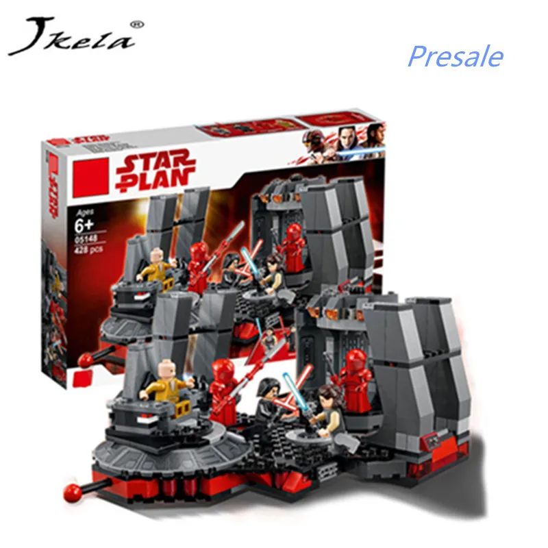 

[hot] New Star Wars Snoke's Throne Room Set Model Building Kits Blocks Bricks Children Toys Compatible Legoingly STAR WAR 02A