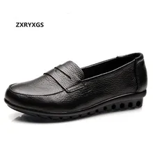 Новая весенняя женская обувь на плоской подошве мягкая удобная модная повседневная обувь женская обувь из натуральной кожи размера плюс нескользящая обувь на плоской подошве