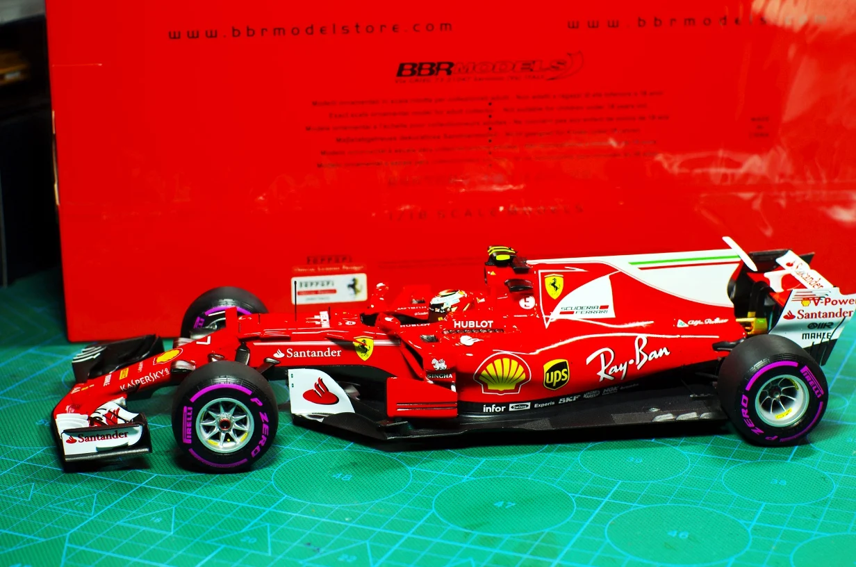 Металлическая коллекция BBR модель 1/18 для Ferrari 2017 австралийская станция KIMI Raikkonen F1