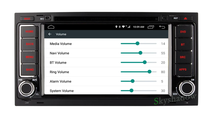 Sale C500 Android 6.0 2GB RAM Car DVD Player Wifi Bluetooth Radio GPS Navi Headunit For VW TOUAREG T5 MULTIVAN Transporter 4G SIM LTE 15