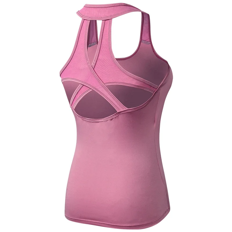 

2019 Women's vest sexy hollow tight-fitting quick-drying clothes high-elastic breathable vest Summer Women Tank Top Solid