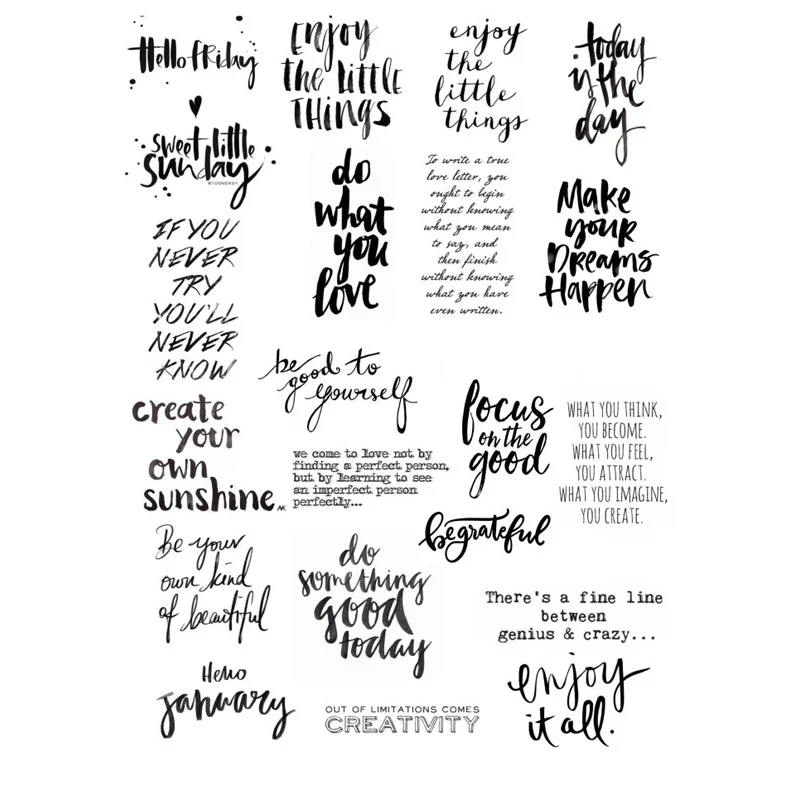 Комплект из 2 предметов черный поздравительные слова буквы &quotсделай сам&quot