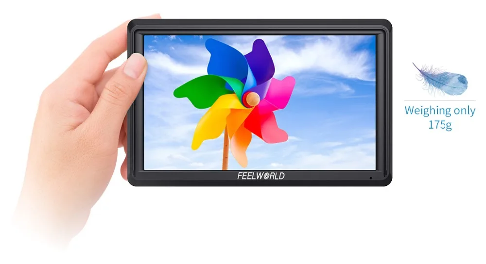 FEELWORLD S55 5,5 дюймов ips на камеру поле DSLR монитор фокус помощь 1280x720 поддержка 4K HDMI вход выход DC включает Наклонный рычаг