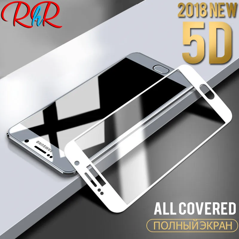 

RHR 5D Tempered Glass On The For Samsung Galaxy J3 J5 J7 2017 2016 Screen Protector Film For Samsung J6 J8 2018 Protective Glass