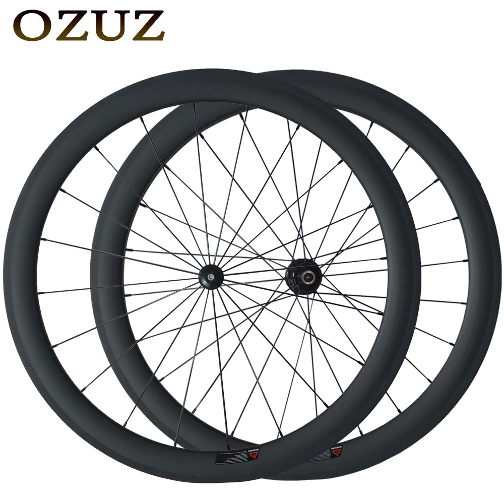

Tax included 3K Glossy V Brake Carbon Fiber Road Wheels 50mm Clincher Tubular 700C Bike Wheel Powerway R36 Straight Pull Hub