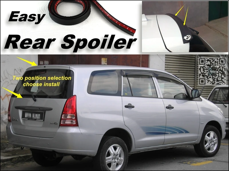 

Root / Rear Spoiler For Toyota Innova 2004~2015 Trunk Splitter / Ducatail Deflector For TG Fans Easy Tuning / Free Modeling