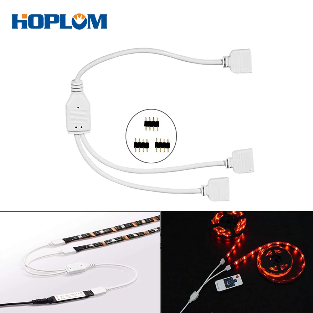

4 Pin Splitter Cable LED Strip 1 to 2 3 4 way Splitter for 5050 3528 RGB LED Light Strip with 3/ 4/ 5 Male 4 Pin Plugs