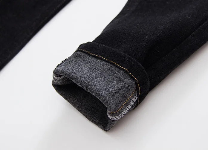 8 Winter Boys Pants Jeans Boy Ripped Jeans Broken Holes Kid Denim Pants Trousers Solid Cotton Elastic Waist