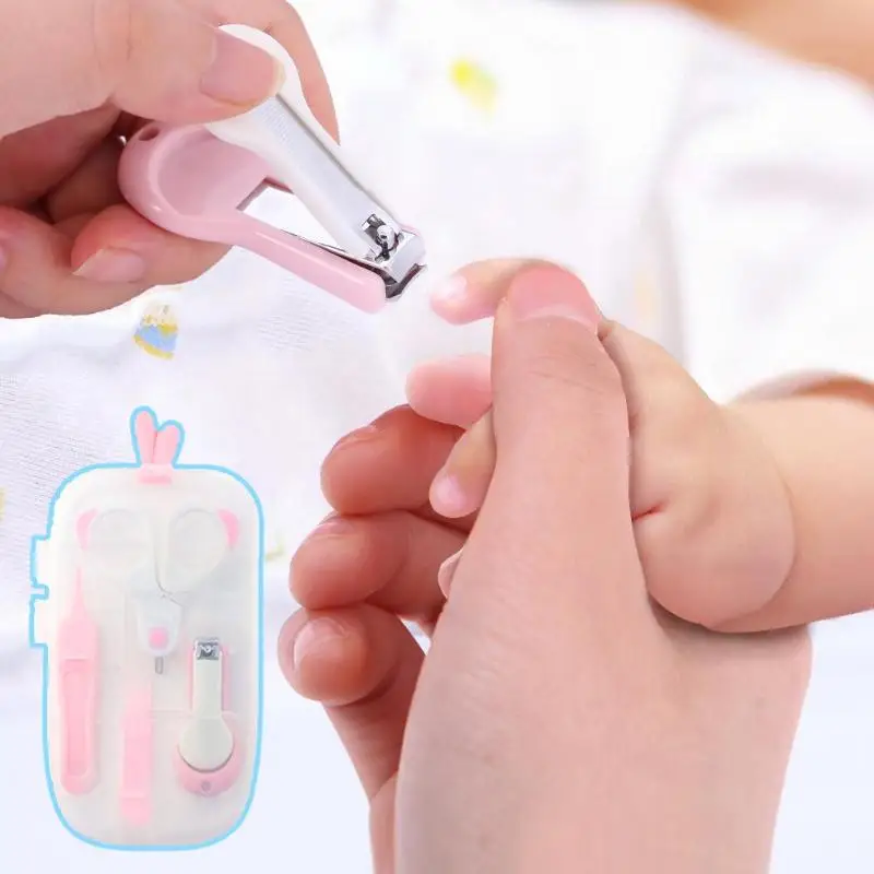 

Mini Finger Toe Clipper Nail Scissors Cutter Practical Safe Baby Nail Care Beauty Set Nail Clippers File Boxed Baby Child Care