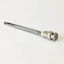 1 шт. 155 мм длинные 7 секций растягивающиеся телескопические антенны BNC Мужской спектр инструмент радио антенна ТВ FM DIY