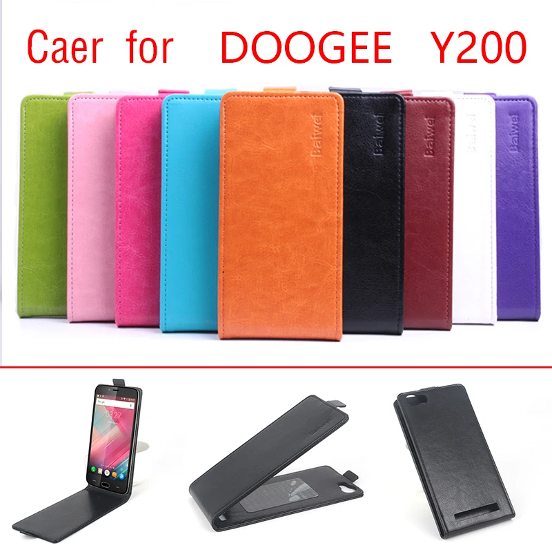HongBaiwei Ретро Кожаный Чехол Для Doogee Y200 Флип Роскошный Винтаж телефонные чехлы для