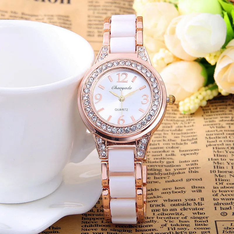 Relogio Feminino Fashion Women s Watches Simulated Ceramics Hodinky Bracelet Watch Lady Quartz watch Wrist Watch