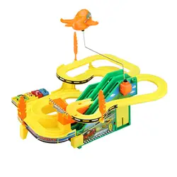 Детские развивающие игрушки сплав Пластик многослойная трек лестница планер трек инерции автомобиль игрушки головоломка Забавная