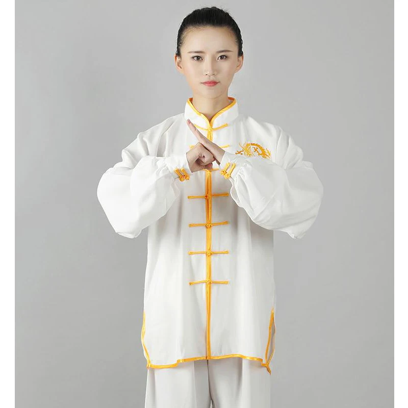 Martial Art Uniform Kung Fu Suits Long Sleeve Tai Chi Clothing Chinese Traditional Folk Taiji Outdoor Walking Morning Sprots