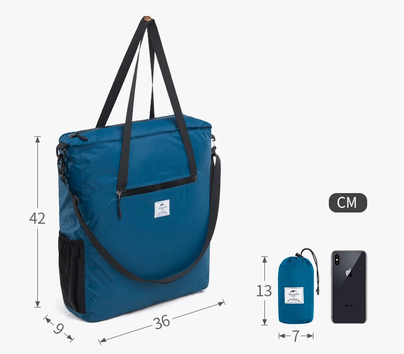NatureHike новая уличная сумка мужская дорожная сумка женская сумка на плечо Ультралегкая упаковочная сумка для отдыха шоппинг многоразовые 14L 3 цвета