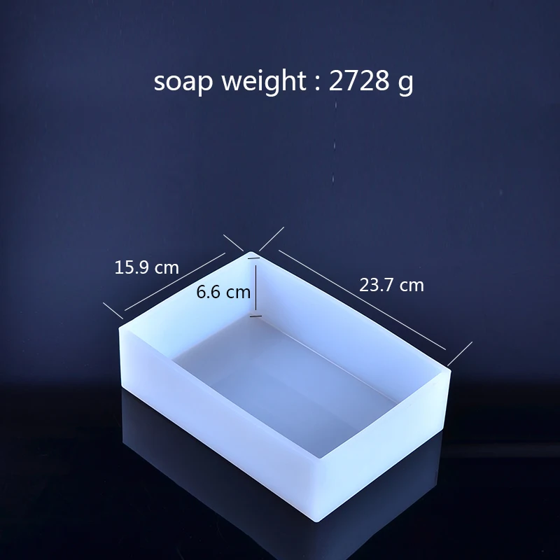 Силиконовая форма для мыла Прямоугольная форма для буханки с деревянной коробкой инструмент для изготовления мыла ручной работы