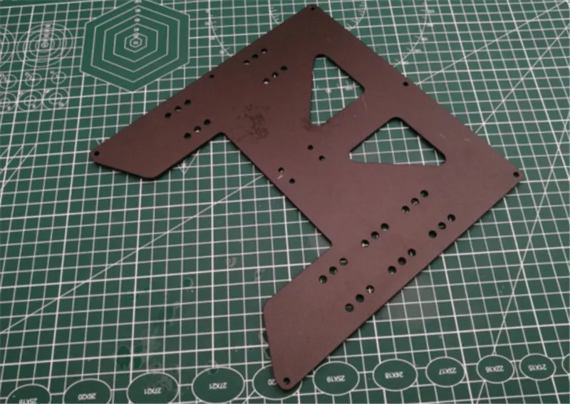 Anet A8/A6 3d принтер черный анодированный алюминий Y каретка жесткая пластина обновления Anet 3d принтер обновление Y каретка с подогревом поддержка