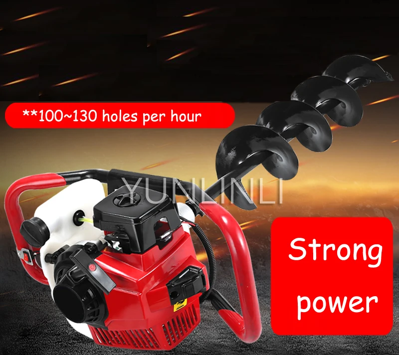 Digging Tool Gasoline Hole Punching Digging Machine Engine Drilling Machine High Power Two-stroke 52cc 68cc 71cc