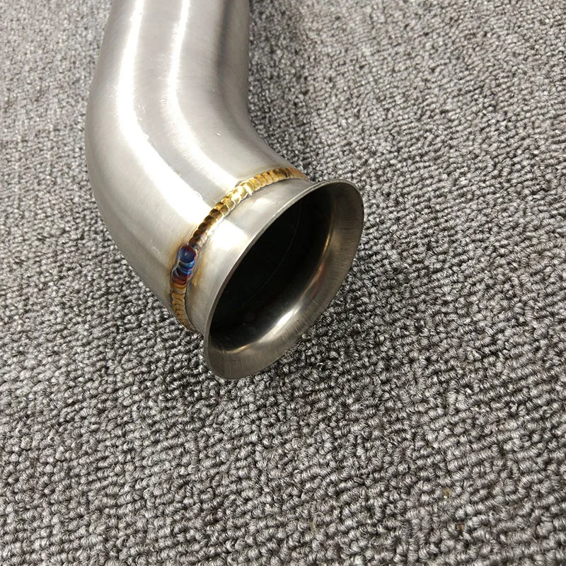 For KTM DUKE 390 250 125 Duke RC 390 RC390 2017 2018 Real Carbon Fiber Stainless Steel Exhaust Muffler Mid Middle Pipe Slip-on (20)