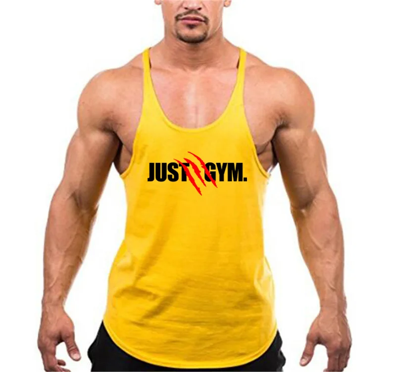 Майка Muscleguys canotte Мужская для бодибилдинга спортивный топ из хлопка майка без