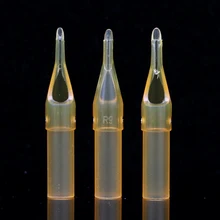 Профессиональные татуировки иглы инструмент одноразовые желтый Пластик иглы татуировки Советы tg3134