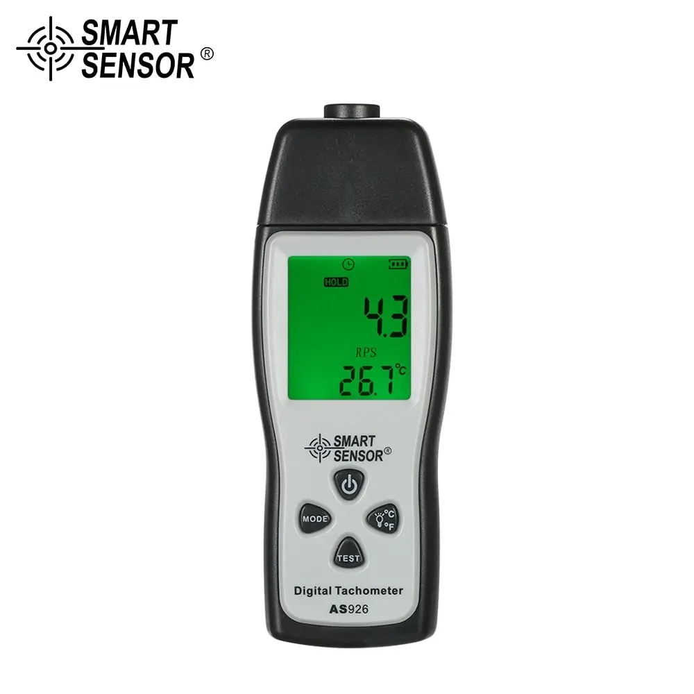 

SMART SENSOR Digital Tachometer rpm meter mini 100RPM-30000RPM Photo Motor Speed Meter Laser Non-Contact + 3pcs Reflective Tape