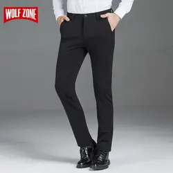 2018 осень-зима Новый Повседневное брюки Для мужчин Slim Fit Chinos модные черные обтягивающие брюки Для мужчин s брендовая одежда плюс Размеры 28-40