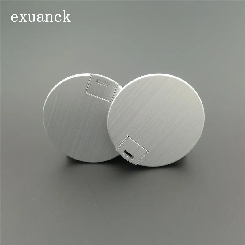 

exuanck metal silver aluminum credit card usb sticks custom logo 4GB 8GB 16GB 32GB pendrive company gift (over 20pcs free logo)
