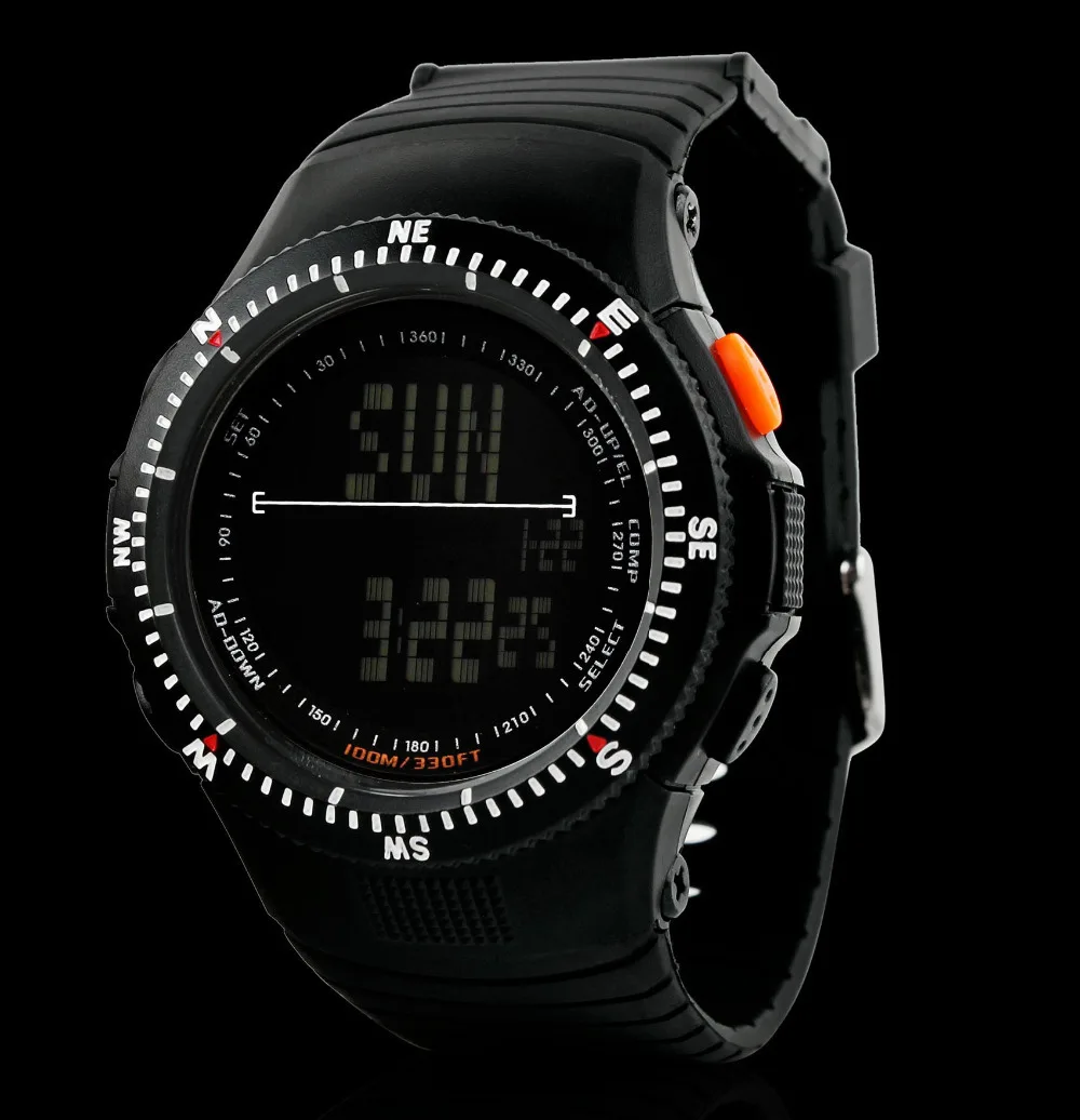 Новинка 2017 оригинальные мужские спортивные часы светодиодные цифровые