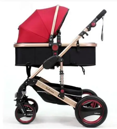 Belecoo, подарок для новорожденных, детские коляски, портативные, легкие, детская коляска, высокий пейзаж, для прогулок, для путешествий, для автомобиля, Yummy Mommy, коляска RU - Цвет: Red
