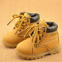 Boots Kids Shoes Martin Toddler Plush Girls Winter Baby Boys Fashion Autumn Size-21-30