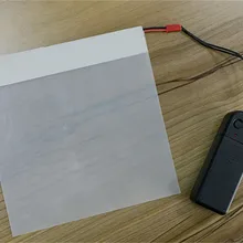 Переключаемый Электрический распылитель белый opaqu самоклеющиеся PDLC смарт-пленка оконные двери образцы для задней проекции экран15x15 см