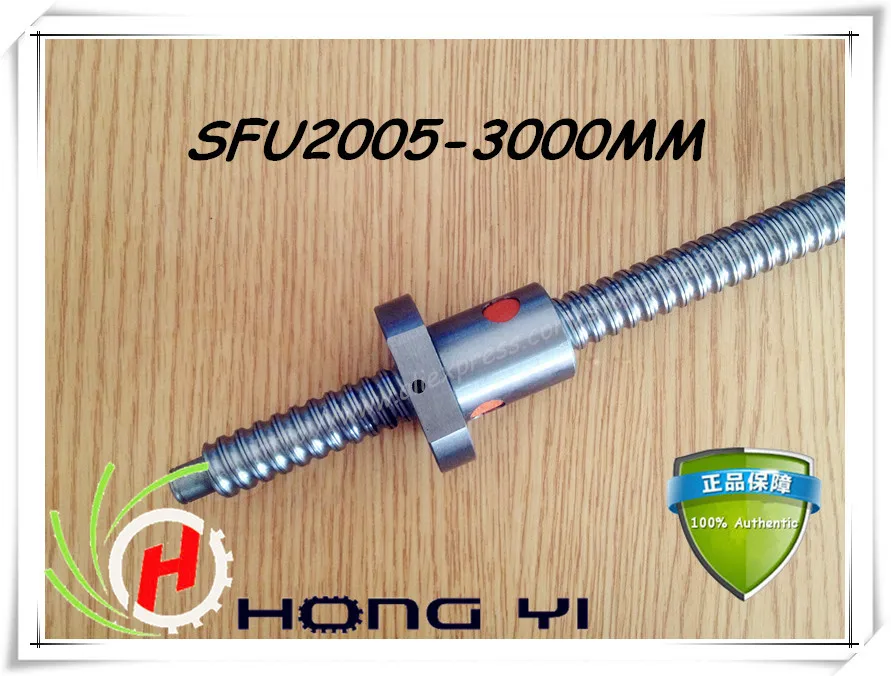 

Ball screws 2005 -L3000mm + 1pcs SFU2005 single ballnut + end machining is optional for CNC Linear Working Table