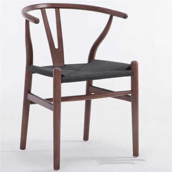 Современный Hans Wegner Wishbone обеденный стул из бука орех/Красный Коричневый/Естественная отделка Y стул для кафе мебель деревянное кресло