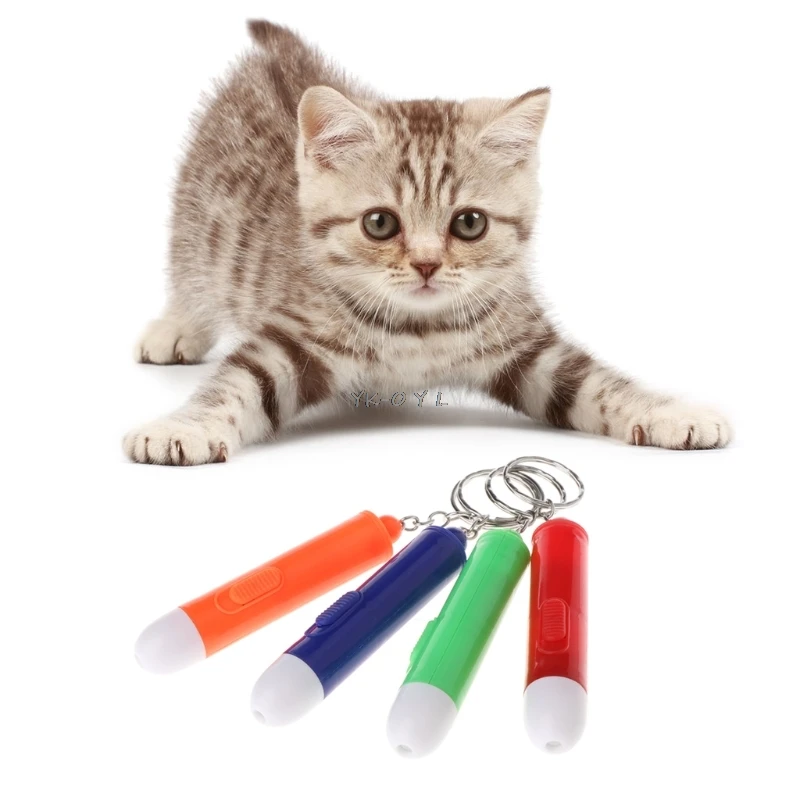 Оптом 1 шт. пластиковая забавная игрушка для кошек, модные игрушки для домашних животных, лазерная указка, ручка, игрушка для игр, прочная по дешевой цене