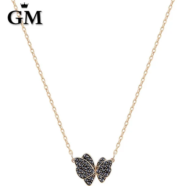 

GM High Quality Original Copy 1:1SWA Butterfly Necklace Logo Manufacturer Direct Mail Free Package