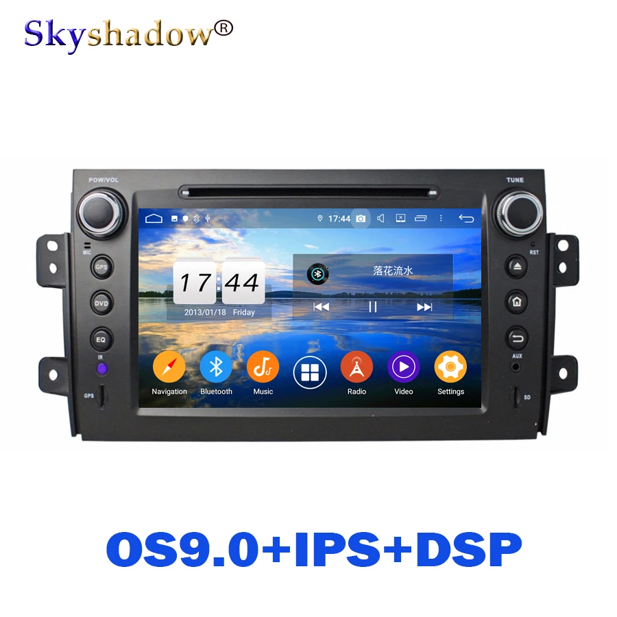 Discount PSD IPS Android 9.0 Octa Core 4GB+64GB ROM Car DVD Player GPS Glonass Map RDS Radio wifi Bluetooth 4.2 For SUZUKI SX4 2006-2012 0