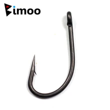 Bimoo 20 unidades/pacote afiada carpa gancho revestimento carpa ganchos de pesca padrão japão feito tamanho 2 4 6 10 alta aço carbono fishhook