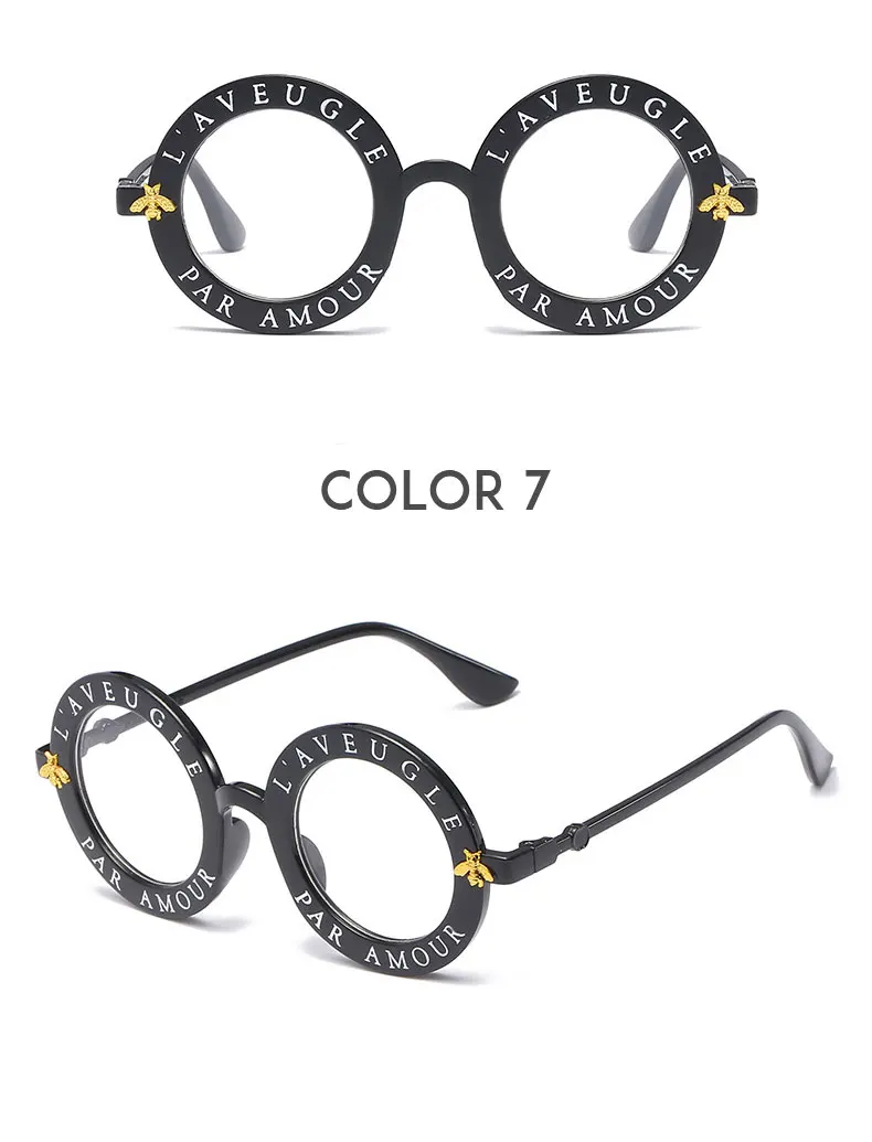Круглые Женские солнцезащитные очки с буквенным принтом, роскошные брендовые Дизайнерские мужские солнцезащитные очки в ретро-стиле, черная оправа, женские очки Oculos UV400
