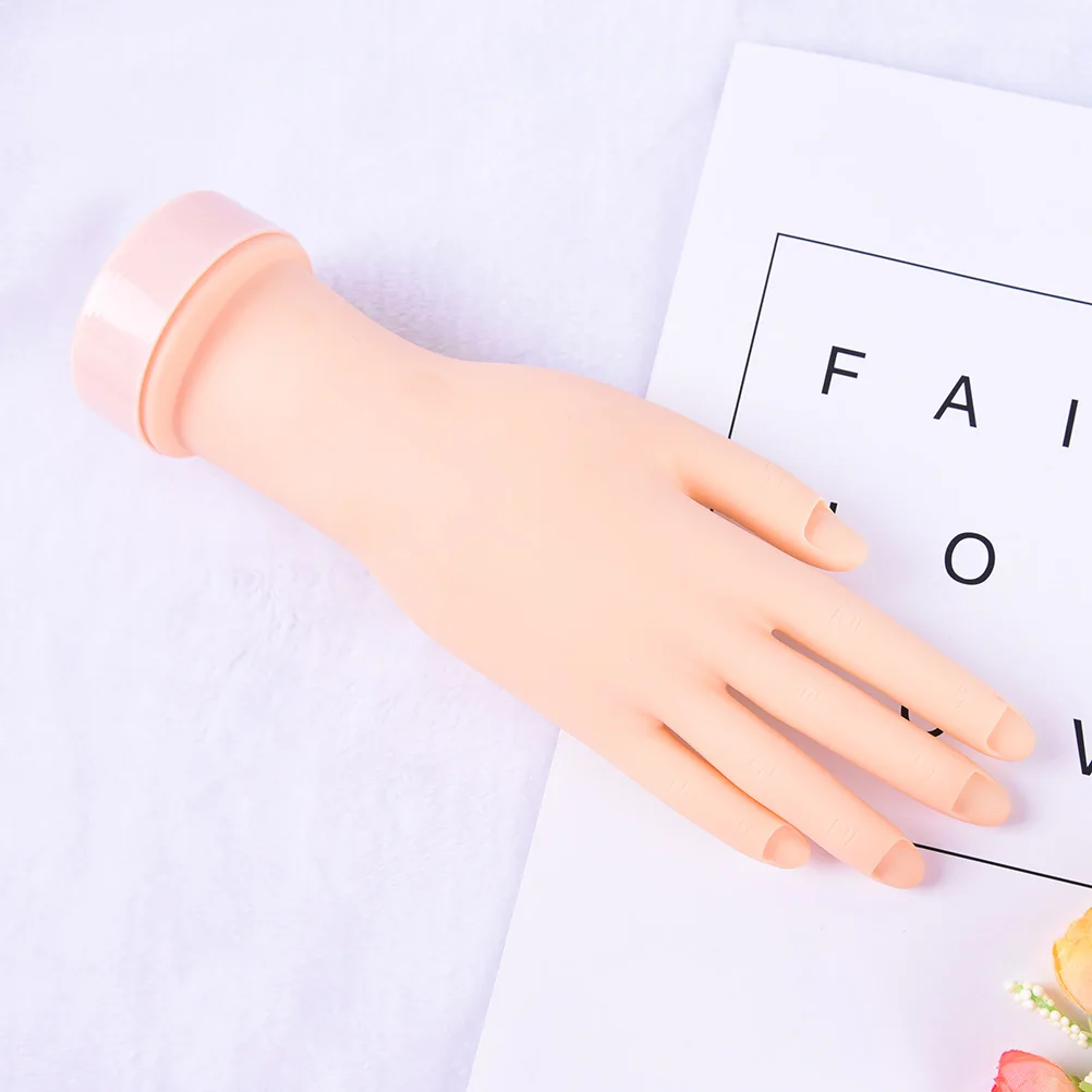 

Nail Art Hand Nail Training Display Model Hands Flexible Silicone Prosthetic Personal Salon Manicure Tools