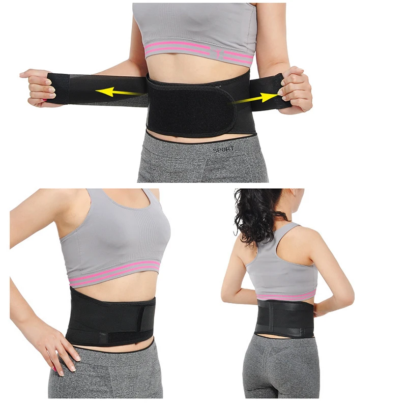 Tourmaline Therapy Waist Lumbar Braces Belt Self Heating