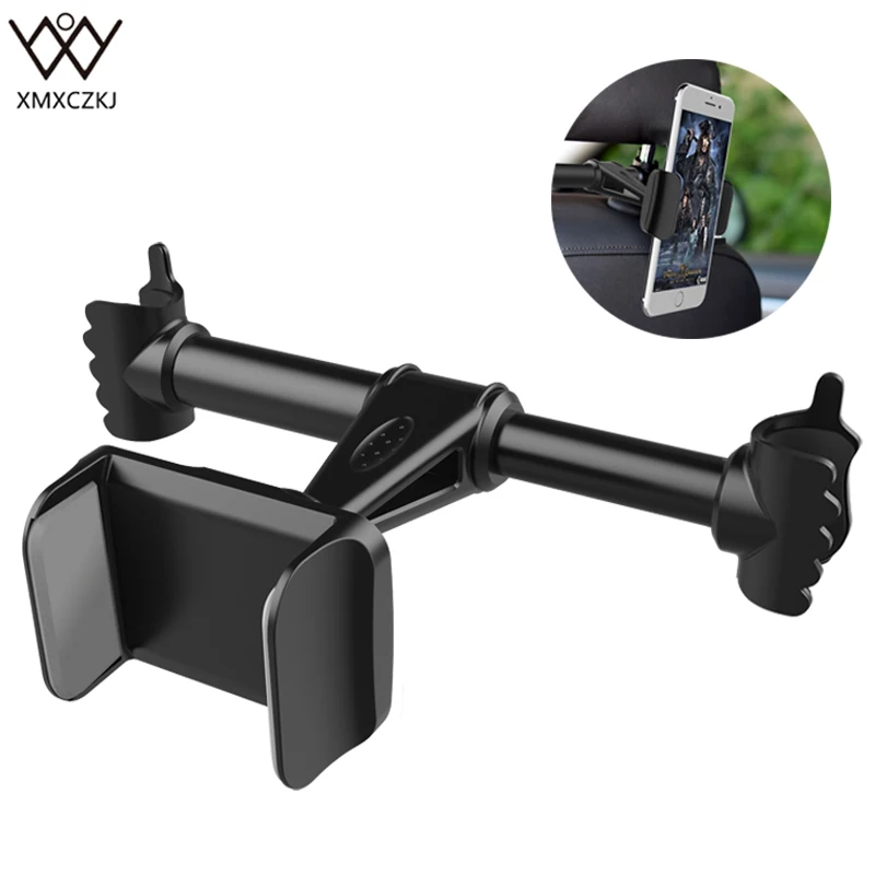 

XMXCZKJ Car Backseat Mobile Cell Phone Holder Headrest Stand Support For iPhone X Samsung Smartphone in Car Bracket Phone Holder