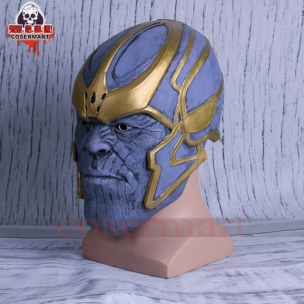 2018 Avengers Infinity War Mask Cosplay Thanos Mask Full Latex Halloween Helmet