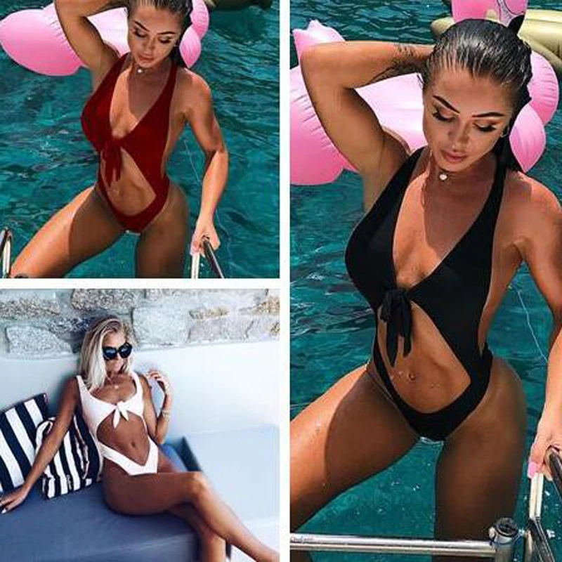 

2018 Sexy One Piece Swimsuit Women Swimwear Push Up Monokini Bodysuit Bathing Suit Beachwear M54